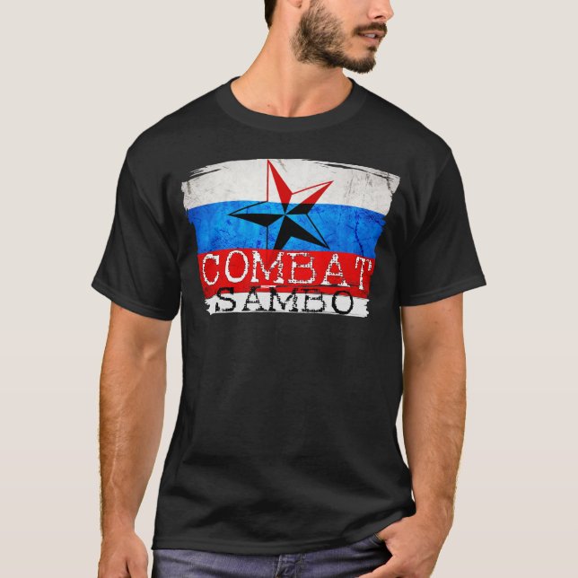 Sambo de Russe de T-shirt de Sambo de combat (Devant)