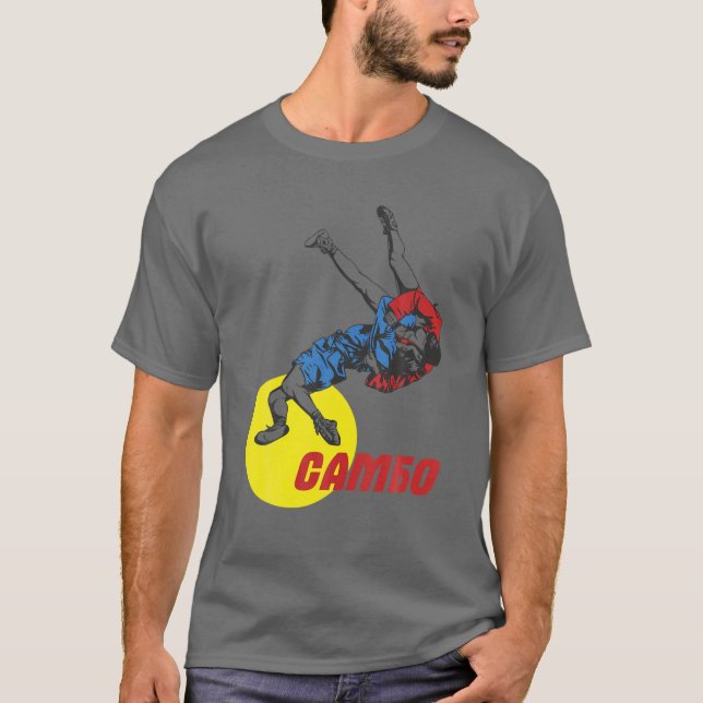Sambo Wrestling Martial Arts Russia Martial T-Shirt (Vorderseite)