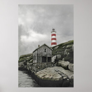 Sambro Light - Nordamerikas ältester Leuchtturm Poster
