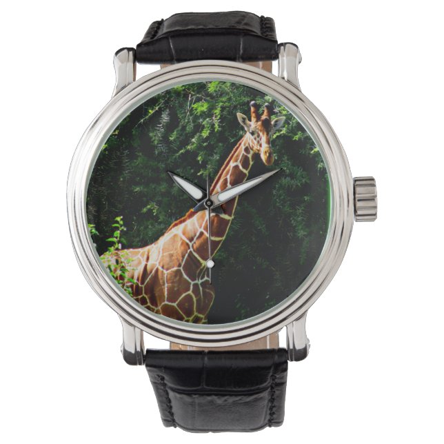 Samburu Giraffe Armbanduhr (Vorderseite)