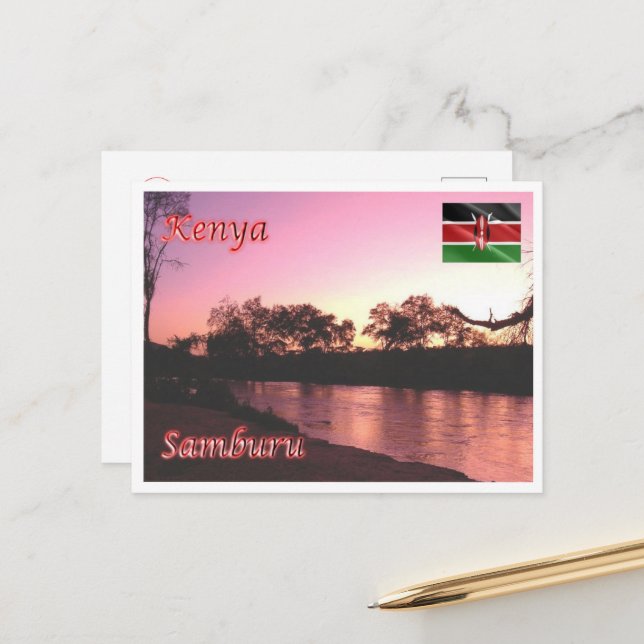 Samburu - Kenya - Postkarte (Vorderseite/Rückseite Beispiel)