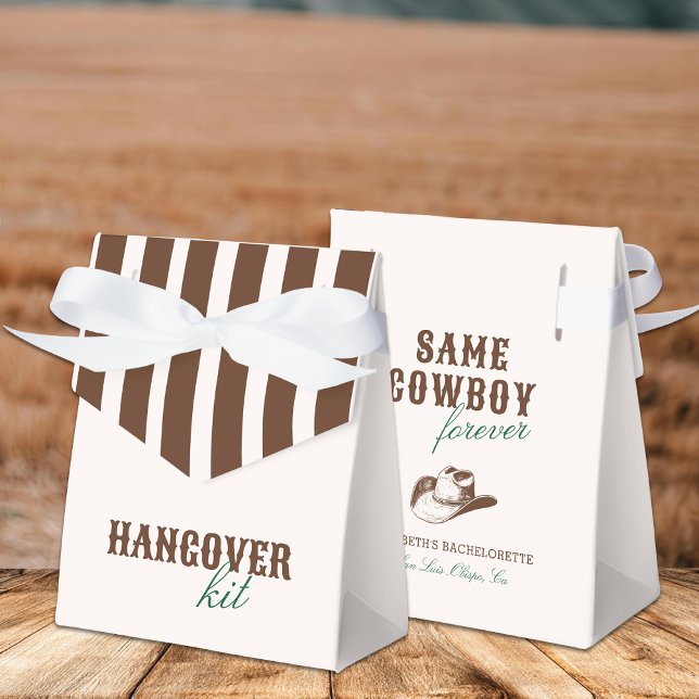 Same Cowboy Forever Bachelorette Hangover Kit Geschenkschachtel (Von Creator hochgeladen)