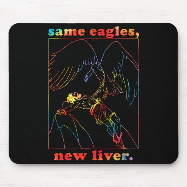 Same Eagles New Liver Funny Apparel  Mousepad (Vorne)