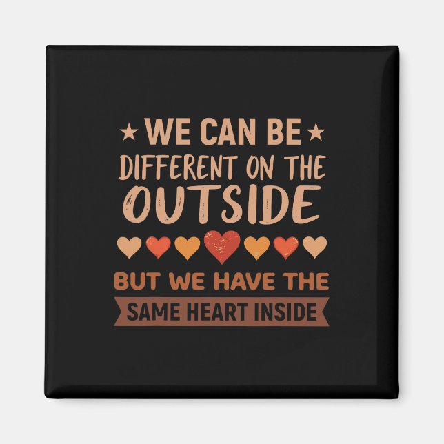 Same Heart Equality Black History Month Afrikanisc Magnet (Vorne)