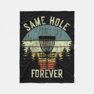 Same Hole Forever Funny Disc Golf Bachelor Party Fleecedecke