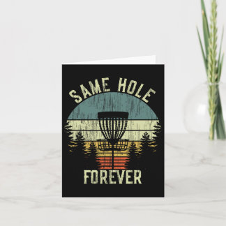 Same Hole Forever Funny Disc Golf Bachelor Party Karte