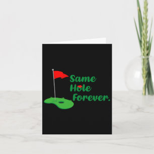 Same Hole Forever Golf Bachelor Party Bachelorette Karte