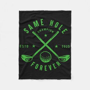 Same Hole Forever Golf Junggesellenabschied Jungge Fleecedecke