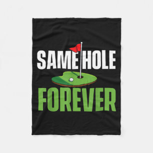 Same Hole Forever - Junggesellenabschied Bräutigam Fleecedecke