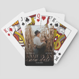 Same Plan Neuer Termin Schwarz & Rose Gold Couple  Spielkarten