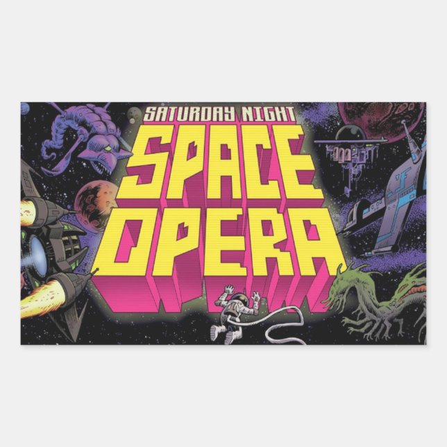Samedi soir Stickers Space Opera ! (Devant)