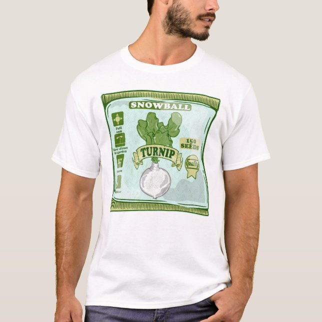 Samen von Rumpf, der Gemüse anbaut T-Shirt (Vorderseite)