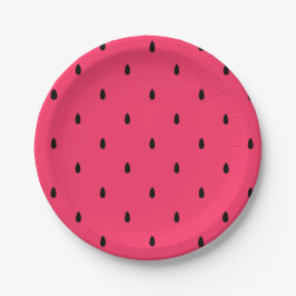 Samen von Watermelonen, nahtlos Pappteller