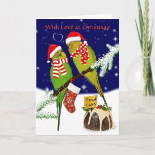 Samenkuchen-Weihnachtskarte (Eigene Nachricht bear Karte
