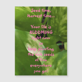 Samenzeit, Erntezeit Magnetkarte