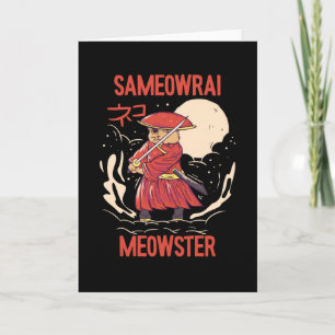 Sameowrai Meowster Cat Samurai Karte