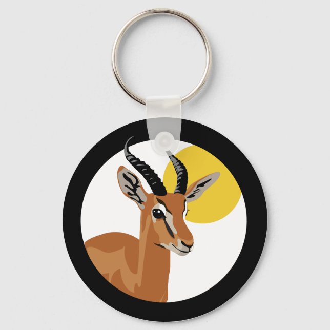 Samer die Gazelle Schlüsselanhänger (Vorderseite)