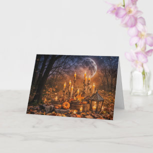 Samhain Candles und Lantern Moon Outdoor Mystische Karte