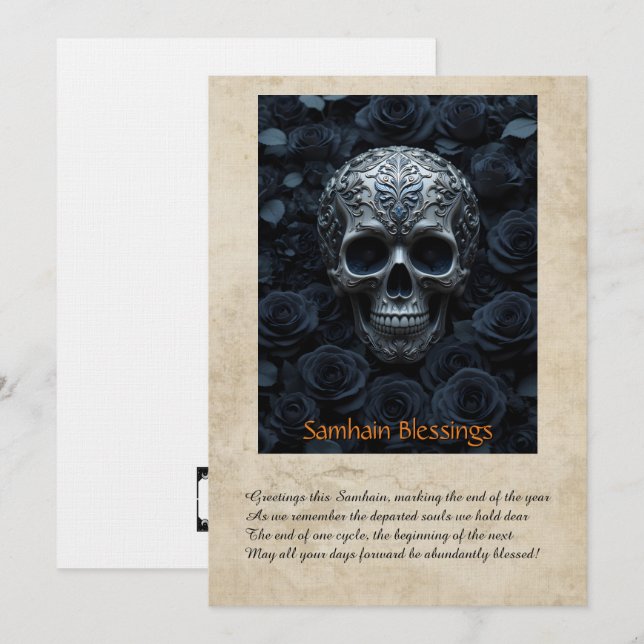 Samhain Greeting Card Dankeskarte (Vorne/Hinten)