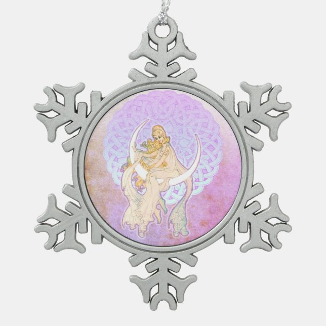 Samhain Greetings Lunar Goddess Ornament (Vorderseite)