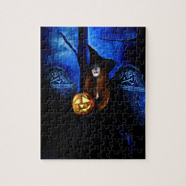 Samhain Hexe-Puzzlespiel (Vertikal)