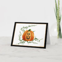 Samhain Kürbis-Karte