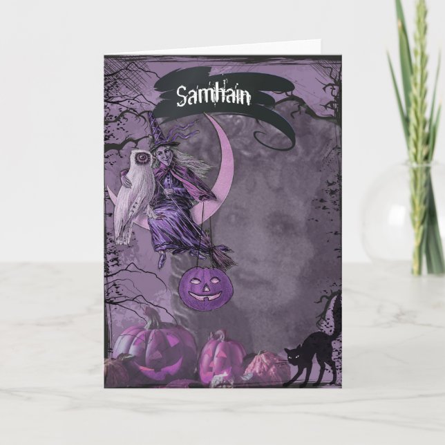 Samhain Pagan Greeting Card Karte (Vorderseite)