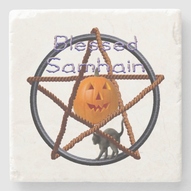 Samhain Pent Steinuntersetzer (Vorderseite)