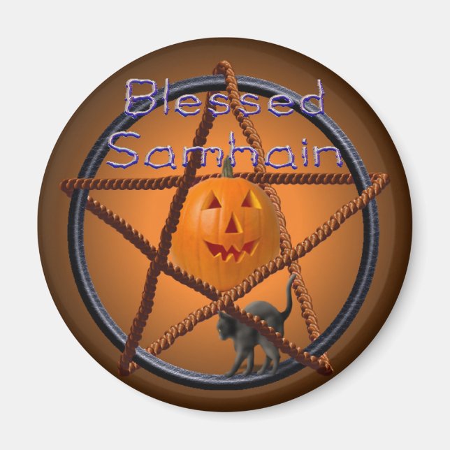Samhain Pentagramm Magnet (Vorne)