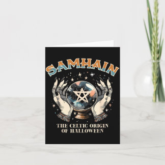 Samhain Rad des Jahres Paganer keltischer Ursprung Karte