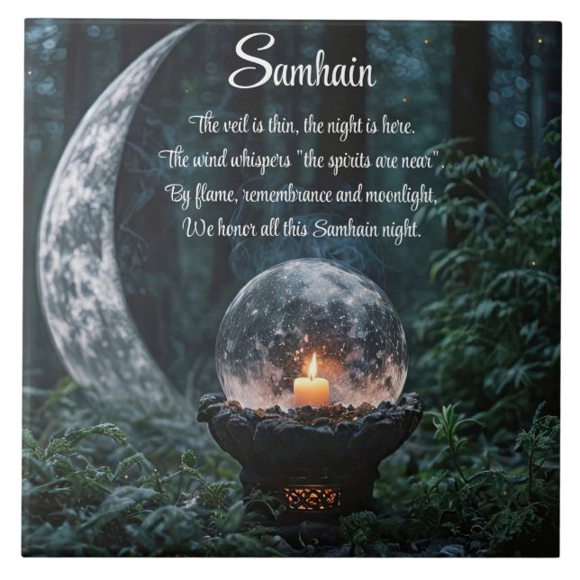 Samhain Sabbat Decor Fliese (Vorderseite)