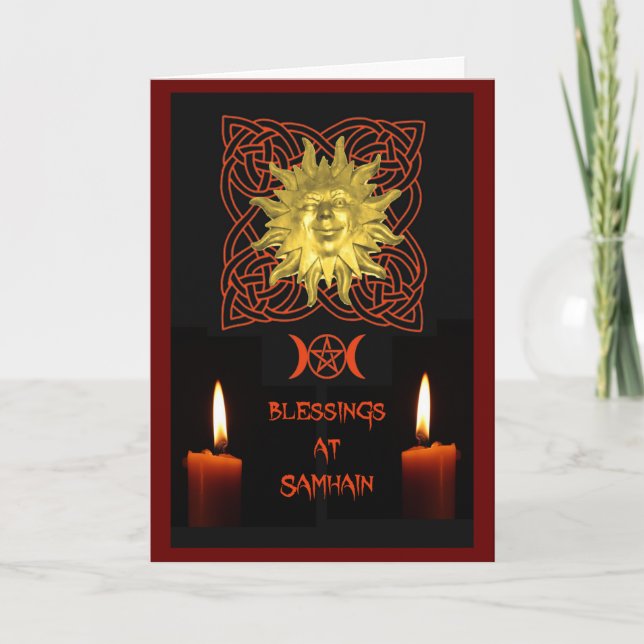 Samhain Segen-Karte Karte (Vorderseite)