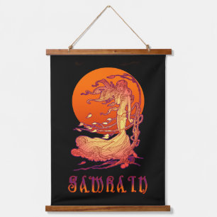 Samhain Wandteppich Mit Holzrahmen