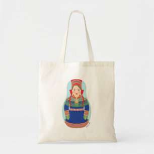 Sami (braunes Haar) Matryoshka-Beutel Tragetasche