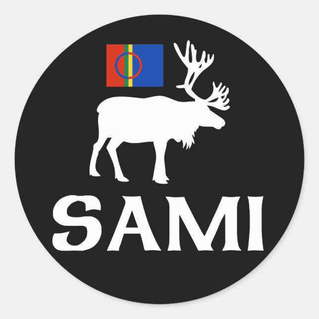 Sami, das Volk der acht Jahreszeiten Runder Aufkleber (Vorderseite)