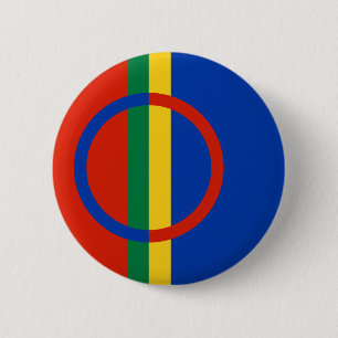 Sami Flaggen-Knopf Button