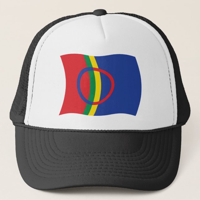 Sami People Flag Hat Truckerkappe (Vorderseite)