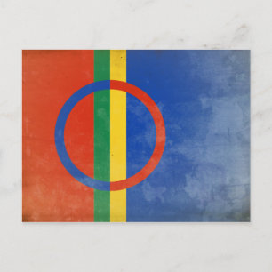 Sami People Flag Postkarte