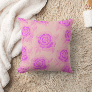 Sami 💜 Purpur Barock Blumenmuster Kissen