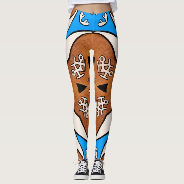 Samisk inspiration  leggings (Vorderseite)