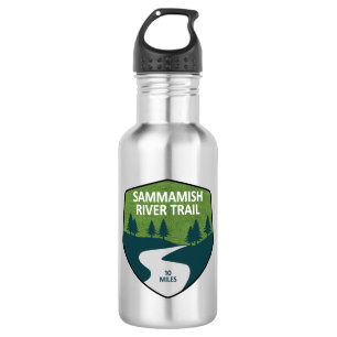 Sammamish River Trail Washington Edelstahlflasche