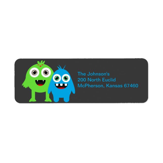 Sammeladresse für lustige Monster (Vorne)