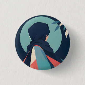 Sammelanime inspirierte Knöpfe 4 Azure Silence Button