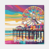 Sammelband Funky City Magnet - Santa Monica