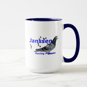 Sammelbare Reihe Janssen laufende Tauben Tasse