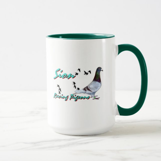 Sammelbare Reihe Sion laufende Taube Tasse (Rechts)