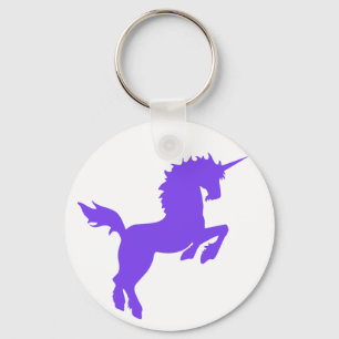 Sammelbarer Farbunicorn in der lila Schlüsselkett Schlüsselanhänger