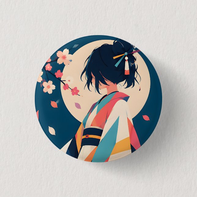 Sammelbutton 7 Blossom Whisper Button (Vorderseite)