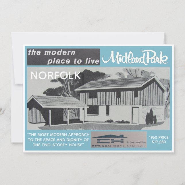 Sammelkarte für das Midland Park House Model Einladung (Vorderseite)