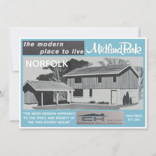 Sammelkarte für das Midland Park House Model Einladung